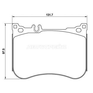 Колодки тормозные перед MERCEDES S-CLASS W222/C217 13- BREMBO