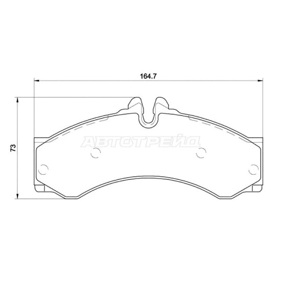 Колодки тормозные передн/RR MERCEDES SPRINTER 901/902/903/904/906/909 BREMBO