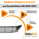 Решетка переднего бампера Hyundai Elantra MD (2010-2014) нижняя с хром молдингом в сборе KUZOVIK