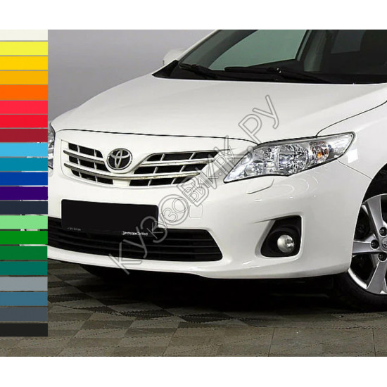 Бампер передний в цвет кузова Toyota Corolla E150 (2010-2013) рестайлинг с отв под омыватели